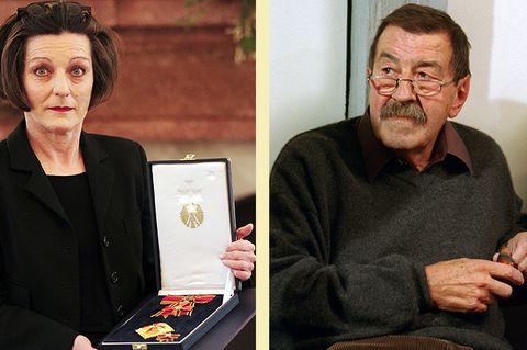 Die Nobelpreisträger Herta Müller und Günter Grass