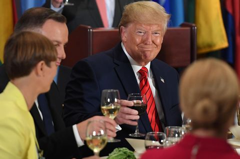 US-Präsident Donald Trump (rote Krawatte) während der UN-Vollversammlung