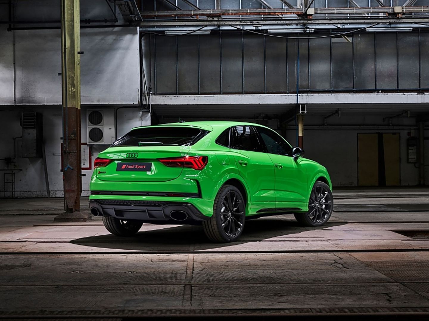 Der Audi RS Q3 Sportback hat einen zweiflutige Sport-Auspuff