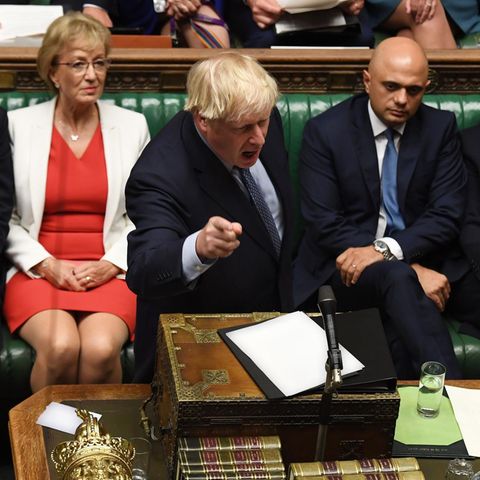Boris Johnson spricht im Unterhaus