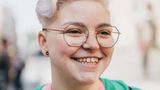 Amina marschierte als eine der Organisatorinnen in der ersten Reihe mit 