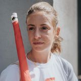 Elle ist aus Amerika angereist, um an diesem historischen Tag dabei zu sein  