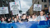 Die Gegendemo am "Tag der  traditionellen Familie" wurde vom  muslimischen Bürgerverein organisiert