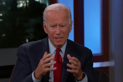 Joe Biden war in der Talkshow von US-Moderator Jimmy Kimmel zu Gast
