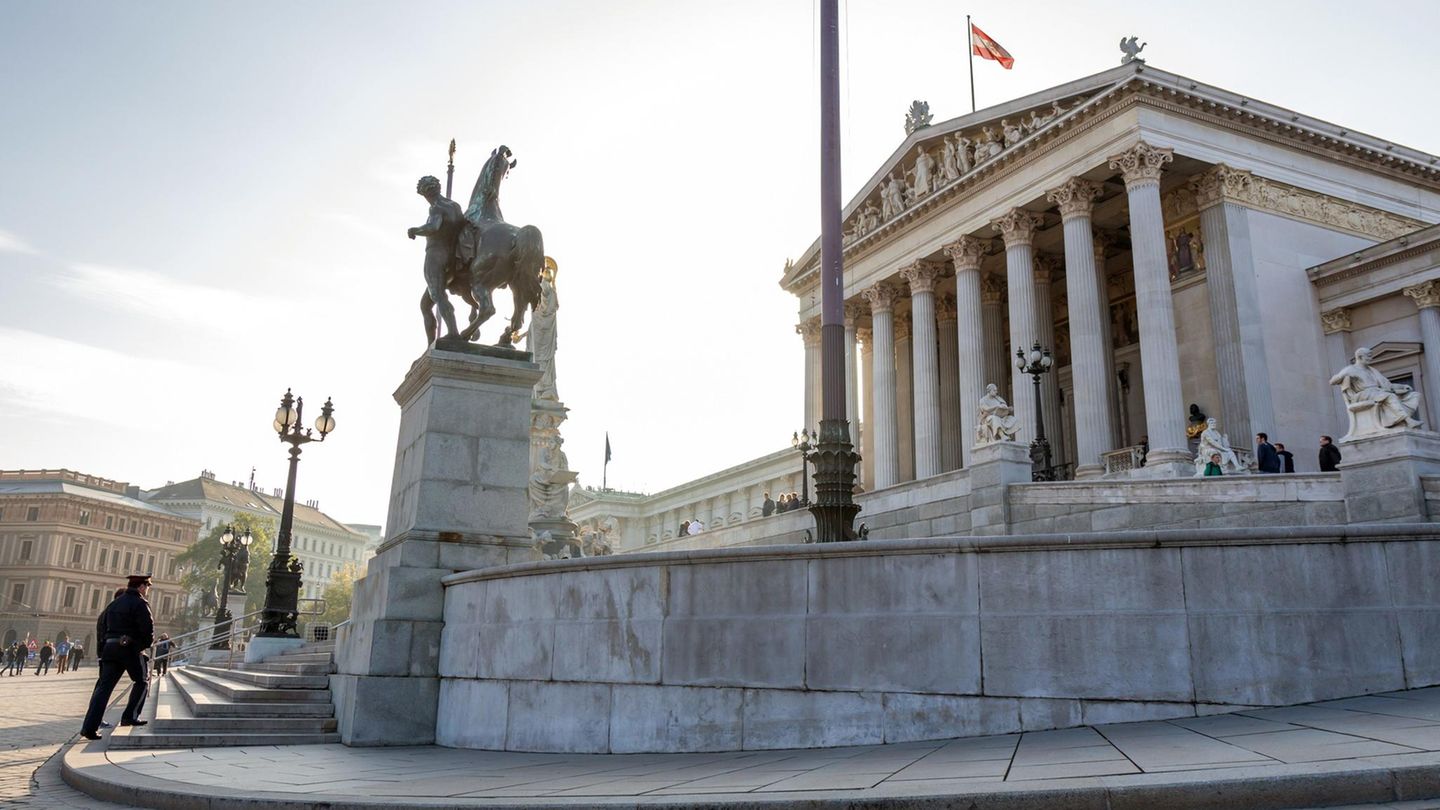 Österreichisches Parlamantsgebäude in Wien