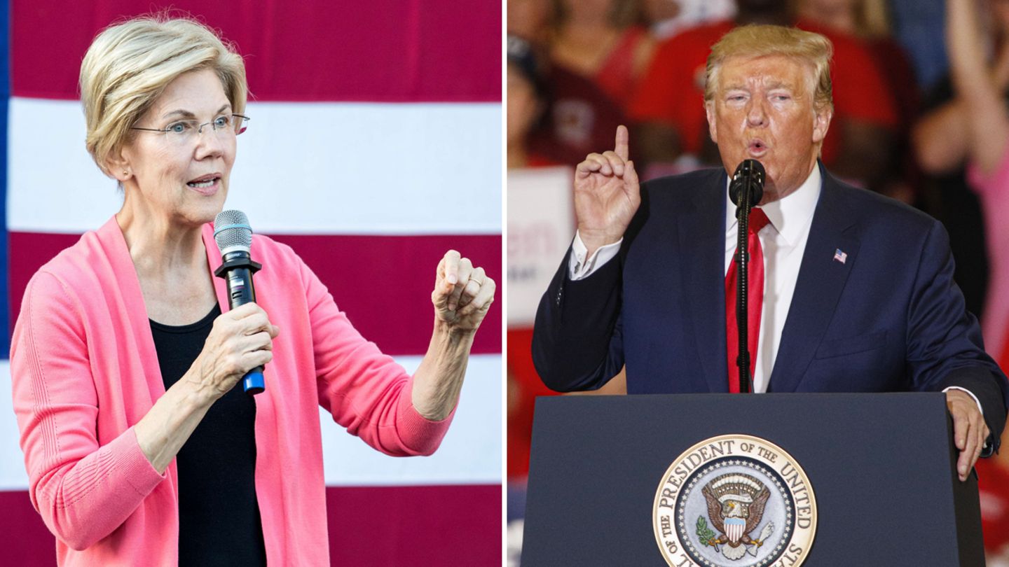 Treten sie im November 2020 gegeneinander an? Elizabeth Warren und Donald Trump