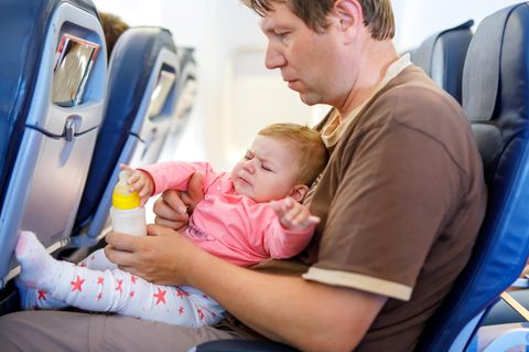 Nicht alle Babys und Kleinkinder verhalten sich ruhig an Bord
