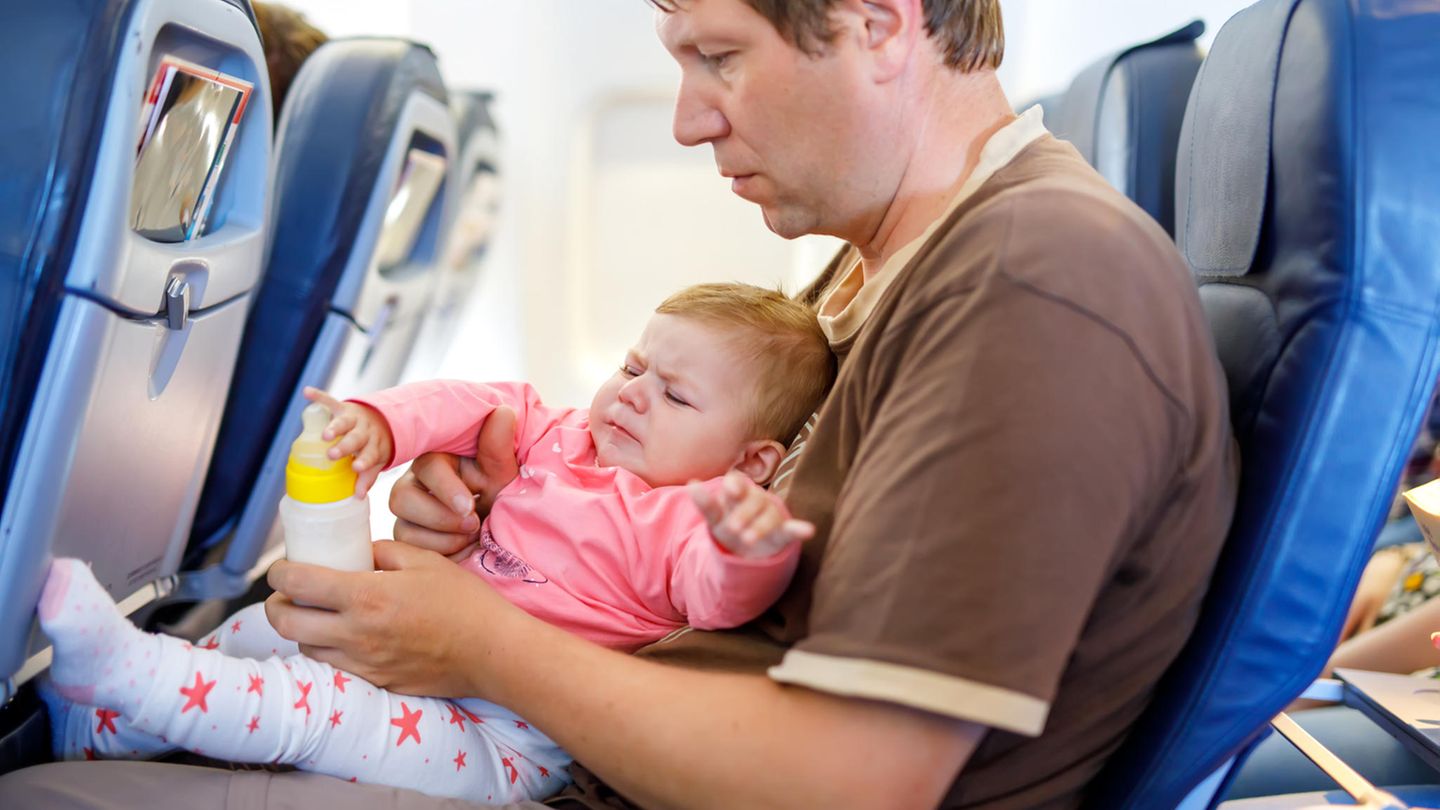 Nicht alle Babys und Kleinkinder verhalten sich ruhig an Bord