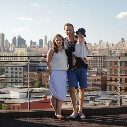 Christina Horsten und Felix Zeltner mit ihrer Tochter Emma
