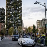 Mille Miglia Green machte auch beim berühmten Bosco Verticale Station