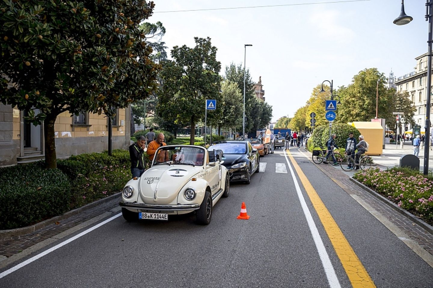 Bei der Mille Miglia Green war oft Geduld angebracht