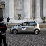 Die Carabinieri hatten ein wachsames Auge auf die Teilnehmer