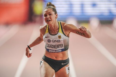 Gina Lückenkemper scheiterte auf der 100-Meter-Strecke in Doha im Halbfinale