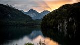 Der Alpsee bietet eine traumhafte Kulisse für den Abschiedsabend.