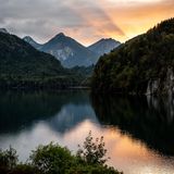 Der Alpsee bietet eine traumhafte Kulisse für den Abschiedsabend.