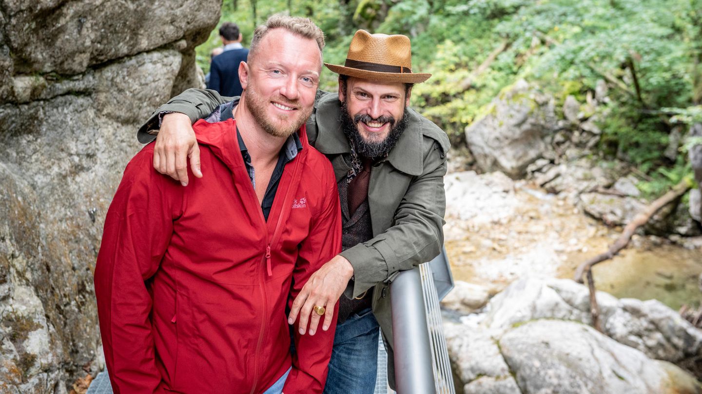 Peter Breiling (Home Shopping Europe) und Manuel Cortez sind in bester Wanderlaune.