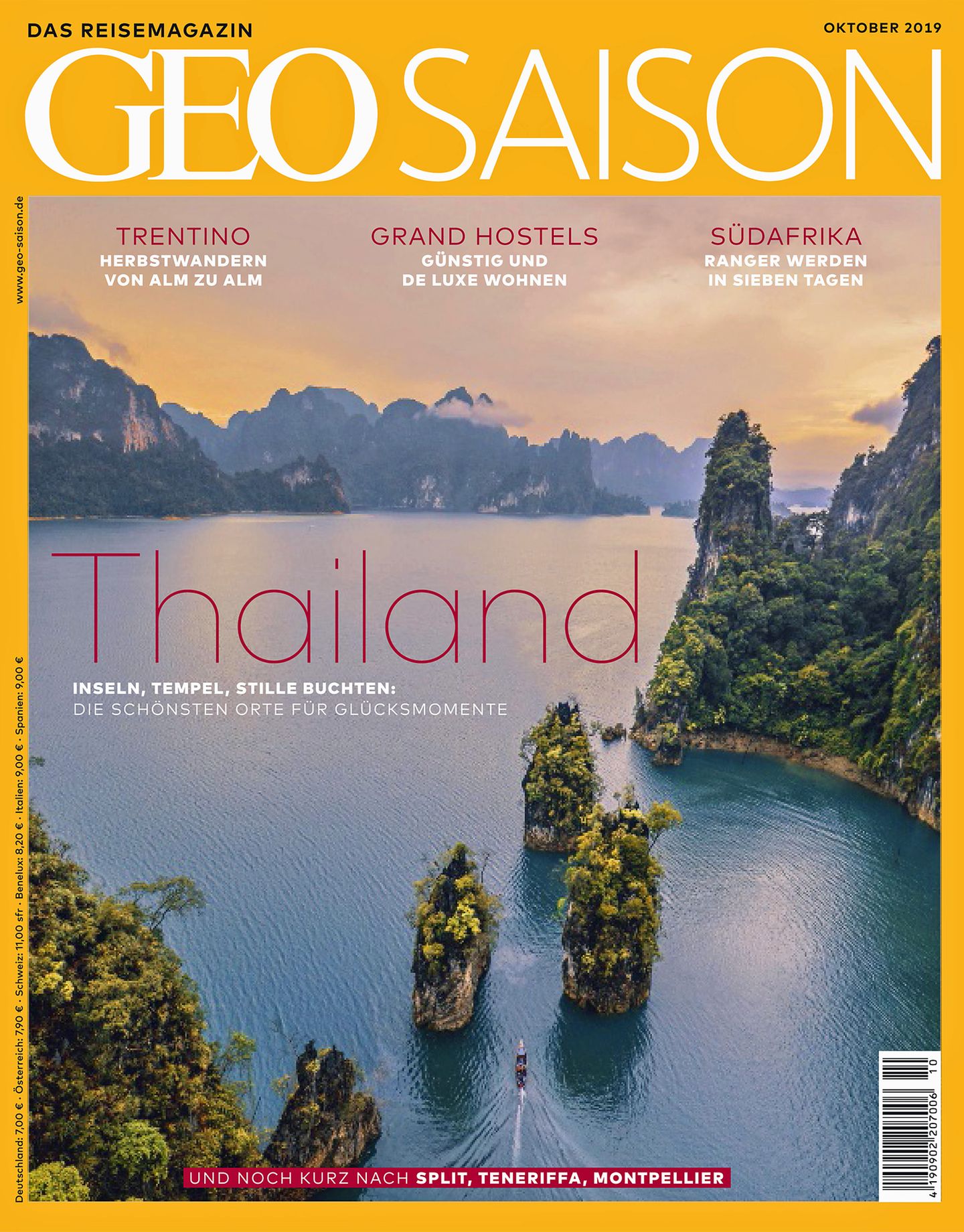 Aus: "Geo Saison", Heft 10/2019. Dort finden Sie noch weitere Tipps zu Thailand. Ab sofort am Kiosk zum Preis von 7 Euro und hier.