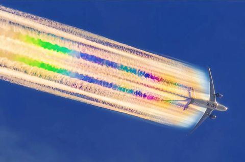 Aerodynamische Kondensstreifen