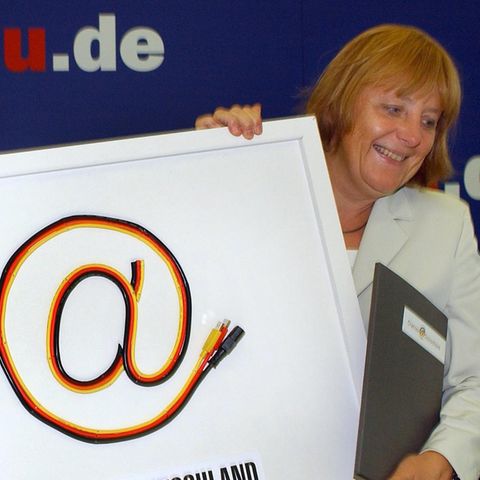 CDU-Vorsitzende Angela Merkel 2001