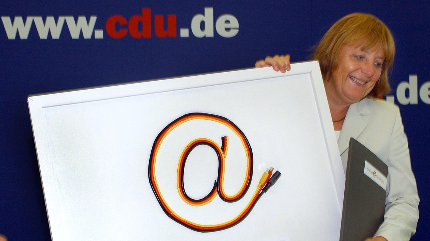 CDU-Vorsitzende Angela Merkel 2001