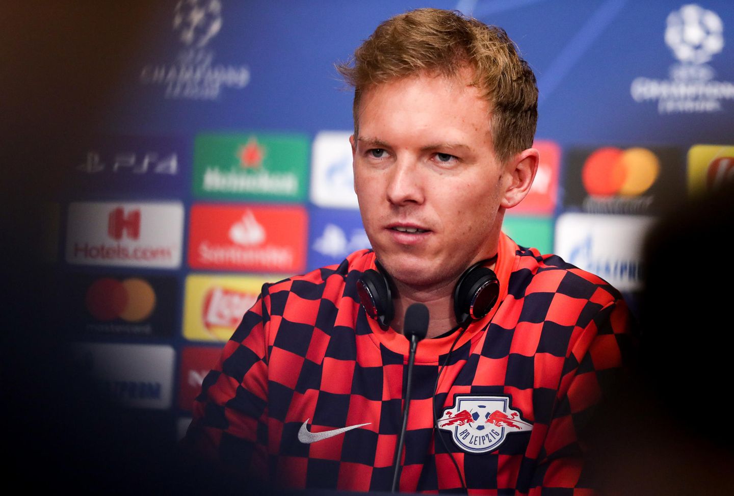 Champions League: Julian Nagelsmann bei der PK vor dem Spiel gegen Lyon