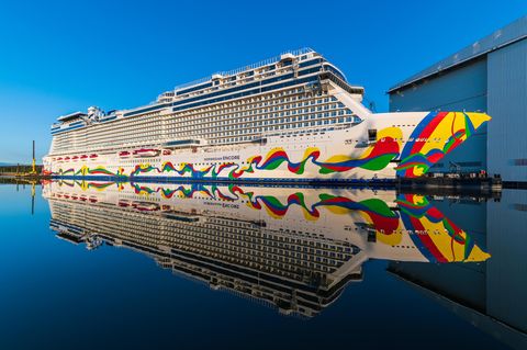 Kerngeschäft Kreuzfahrt: Die Schwesternschiffe "Norwegian Escape", "Norwegian Joy" und "Norwegian" Bliss" wurden alle auf der Meyer Werft gebaut.