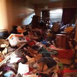 Müll in einem Zimmer