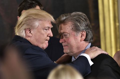 US-Präsident Donald Trump und der Ex-Chef von "Breitbart", Steve Bannon