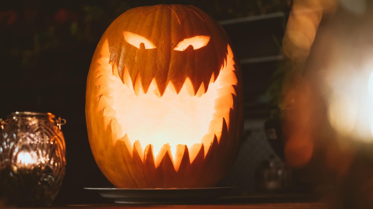 So schaurig schön kann ein Halloween-Kürbis aussehen