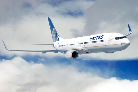 Eine Boieng 737 von United Airlines