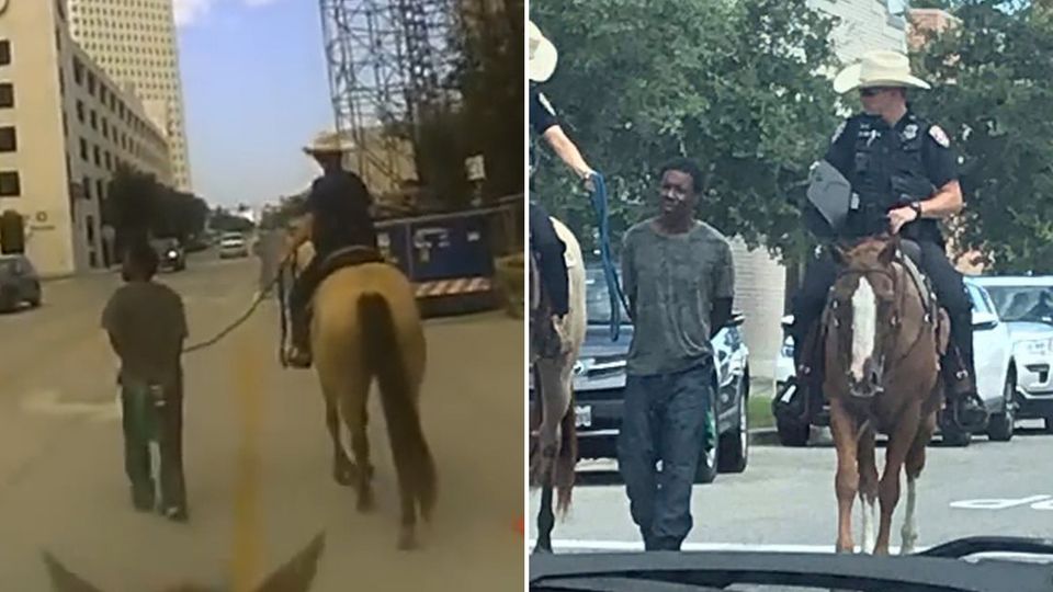 Nach lautem Aufschrei veröffentlicht die Galveston Police die Bodycam-Aufnahmen zweier Beamten, die im August einen Afroamerikaner am Strick durch die Stadt führten.