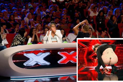 Beim "Supertalent" schockte Kandidatin Duckie L'Orange die Jury mit ihrer Hunde-Show