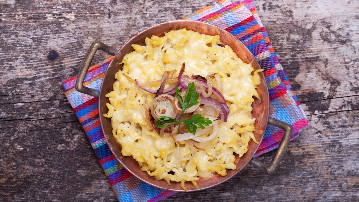 Kässpätzle auf dem Teller