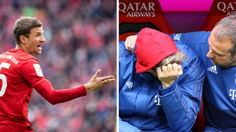 Thomas Müller wurde offiziell zum Bankspieler degradiert, Javi Martinez kommt mit seiner Rolle als solcher nicht gut klar