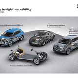 Die vier Audi BEV-Protagonisten