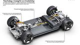 Beim e-tron GT kommt wie beim Taycan Porsche J1 Plattform zum Einsatz