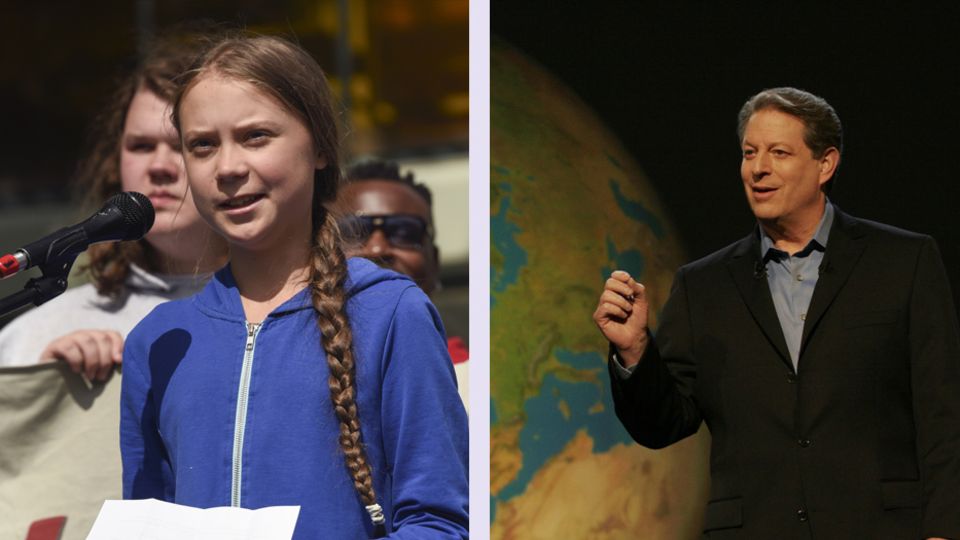 Greta Thunberg und Al Gore