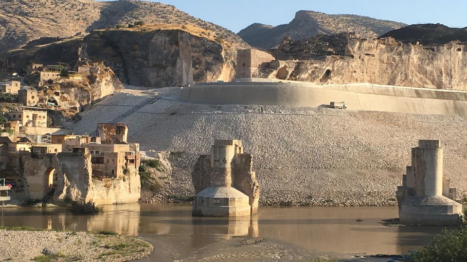 Hasankeyf am Tigris-Fluß Hasankeyf am Tigris-Fluß