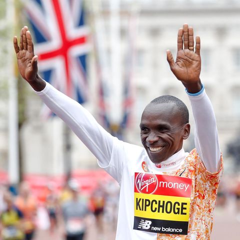Eliud Kipchoge nach seinem Sieg beim London Marathon 2019