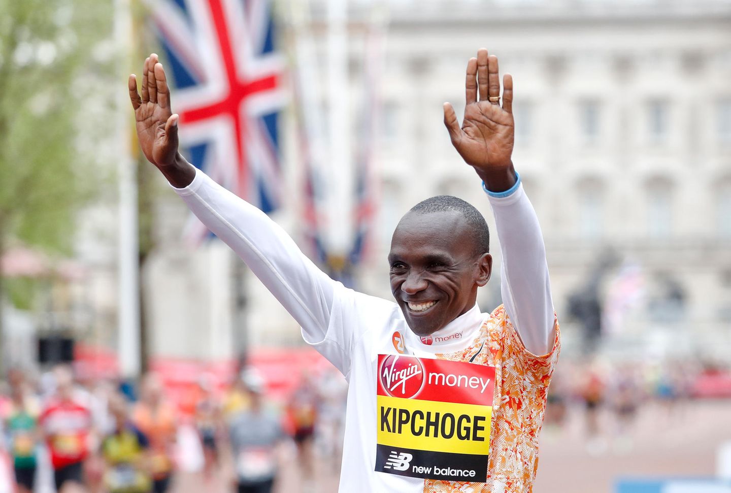 Eliud Kipchoge nach seinem Sieg beim London Marathon 2019