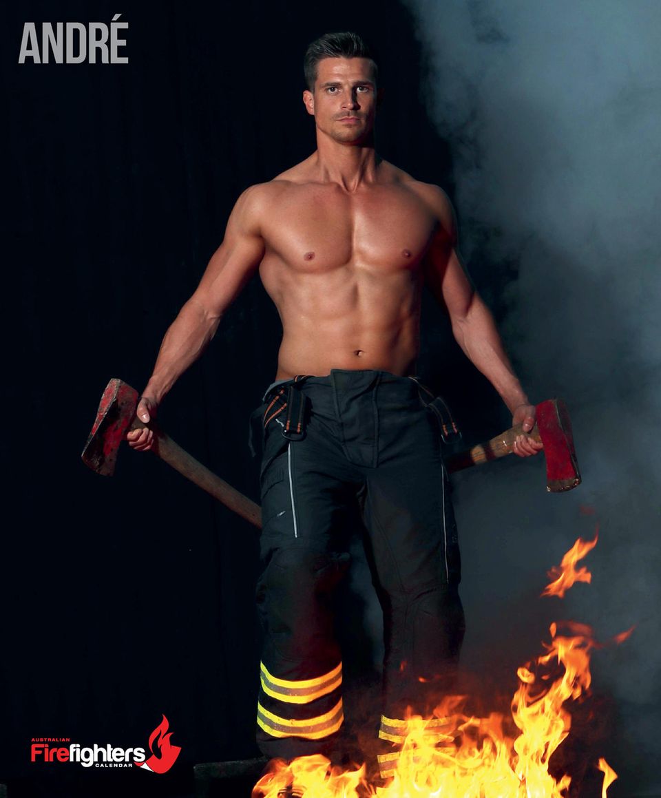 Australian Firefighters Calendar Dortmunder Hauptbrandmeister ist auch