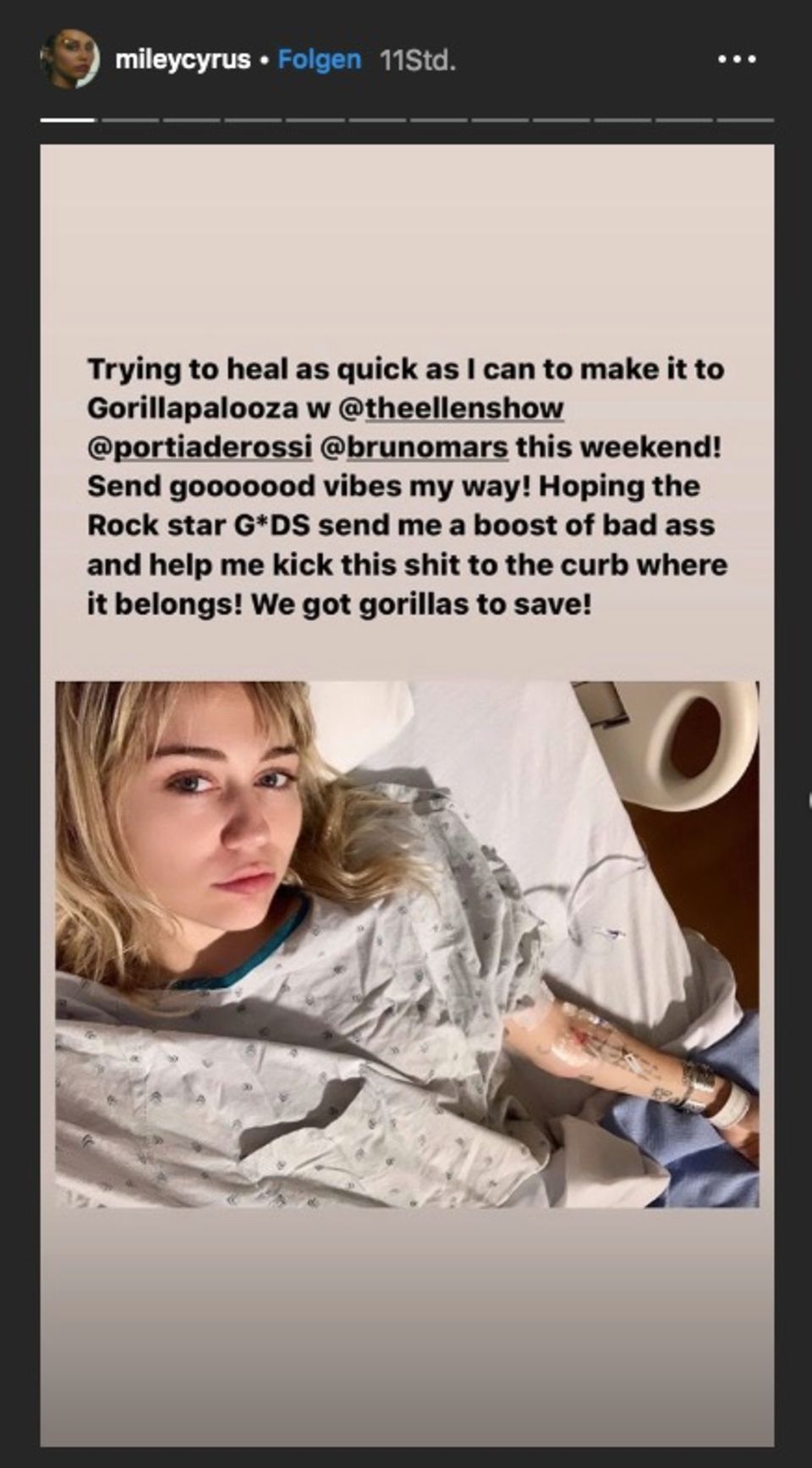 Strenge Bettruhe verordnet: Fans machen sich Sorgen: Miley Cyrus ist seit Tagen im Krankenhaus Strenge Bettruhe verordnet: Fans machen sich Sorgen: Miley Cyrus ist seit Tagen im Krankenhaus