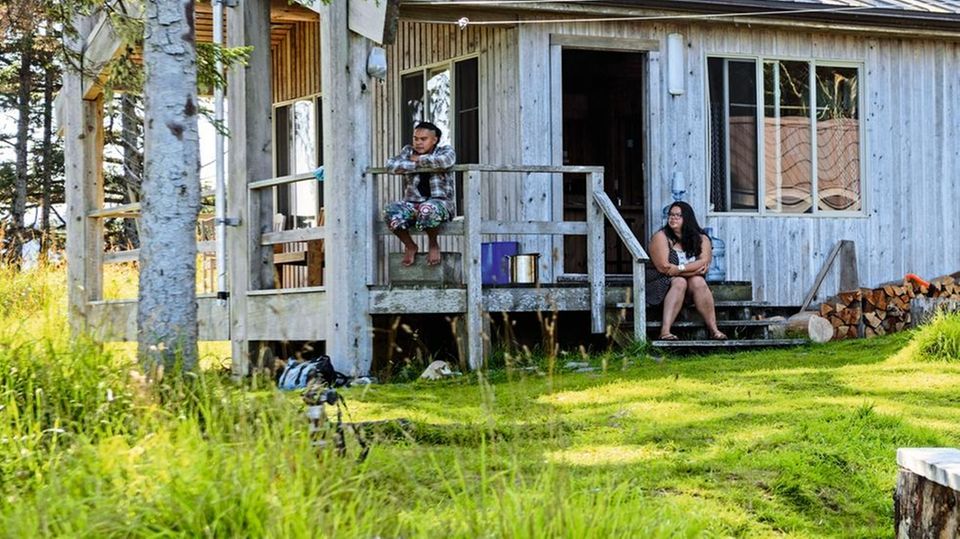 Eine Sommerhütte im Nationalpark Gwaii Haanas