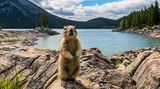 Ein nordamerikanisches Erdhörnchen