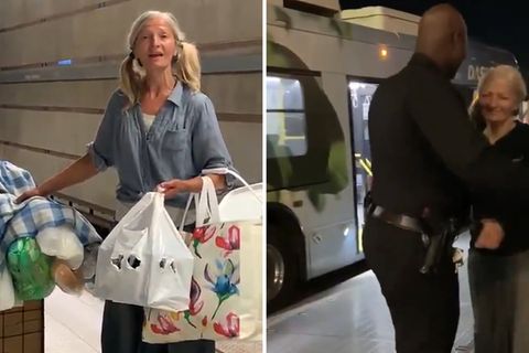 Emily Zamourka: Obdachlose Opernsängerin bedankt sich beim Polizisten, der sie gefilmt hat