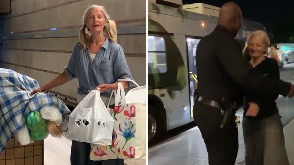 Emily Zamourka: Obdachlose Opernsängerin bedankt sich beim Polizisten, der sie gefilmt hat