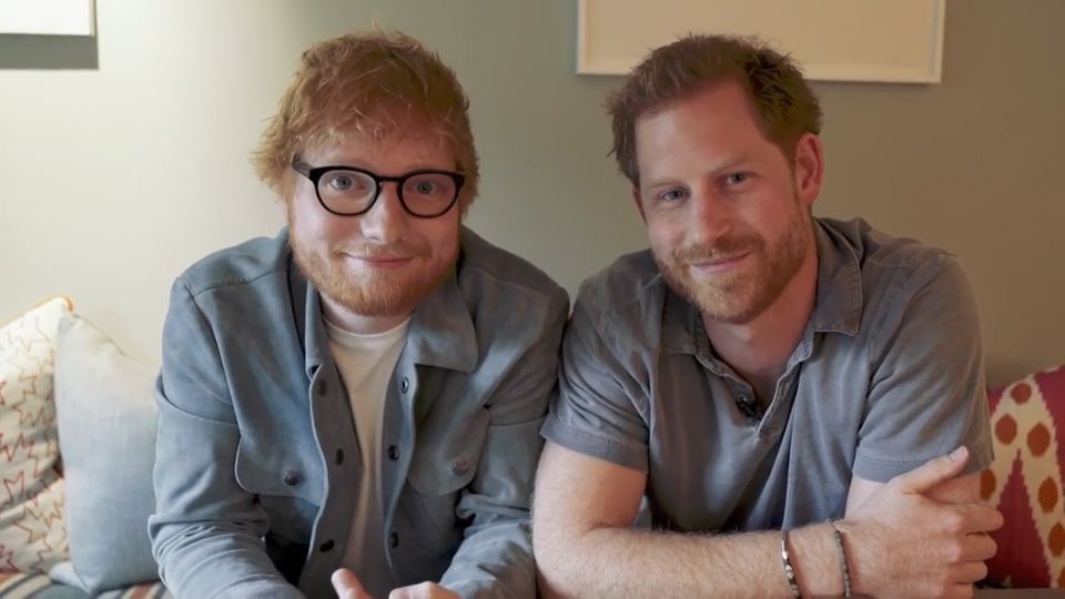 Prinz Harry und Ed Sheeran schließen sich für diese wichtige Botschaft zusammen
