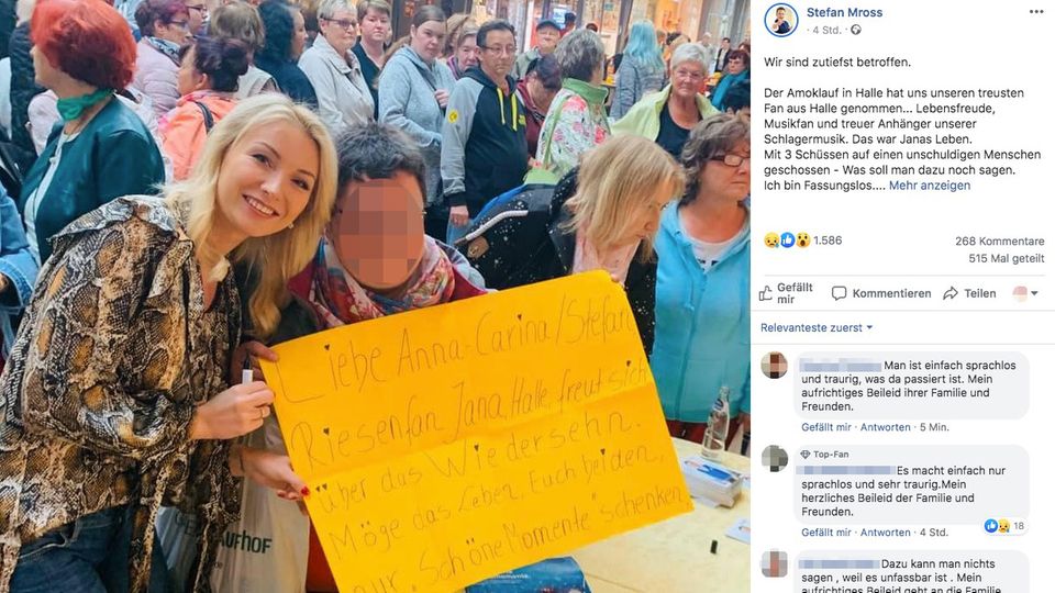 Stefan Mross und Anna-Carina Woitschack trauern um Fan aus Halle Stefan Mross trauert um Fan aus Halle