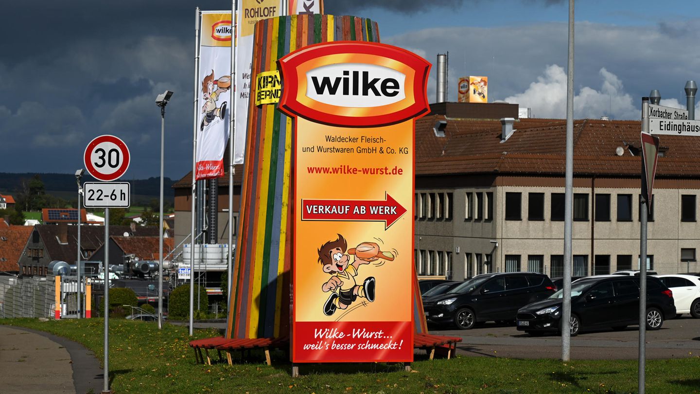Blick auf die Produktionsgebäude des Fleischherstellers Wilke Wurstwaren