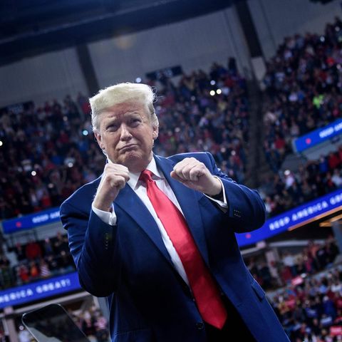 US-Präsident Donald Trump ballt die Fäuste